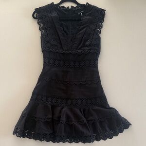 Endless Rose Black Lace Mini Dress